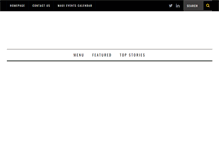 Tablet Screenshot of menu-magazine.com